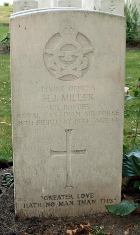 F/O Harry James Miller<br/><br /><br />died February 15th, 1944